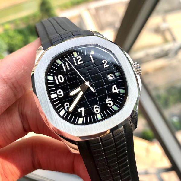 19 men's luxury watches stainless steel watch case watch automatic mechanical movement rubber strap pp watch sliding smooth second hand, Slivery;brown
19 men's luxury watches stainless steel watch case watch automatic mechanical movement rubber strap pp watch sliding smooth second hand, Slivery;brown