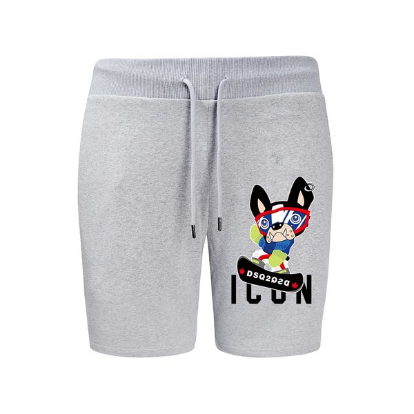icon dsq2 dsqicon2 printed workout shorts beach casual shorts street trend fashion versatile shorts, White;black
