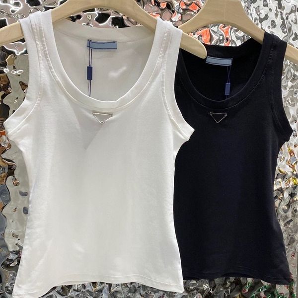 

womens t shirts sleeveless woman designer vests summer tanks camis tees vest short shirt ice silk, White