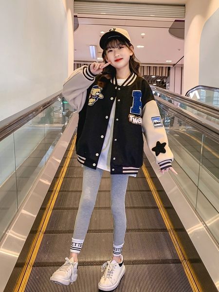 jackets spring autumn children's fashion girls jacket baseball sport clothes kids teenage coats and outerwear 6 8 10 12 14years old 230, Blue;gray
jackets spring autumn children's fashion girls jacket baseball sport clothes kids teenage coats and outerwear 6 8 10 12 14years old 230, Blue;gray