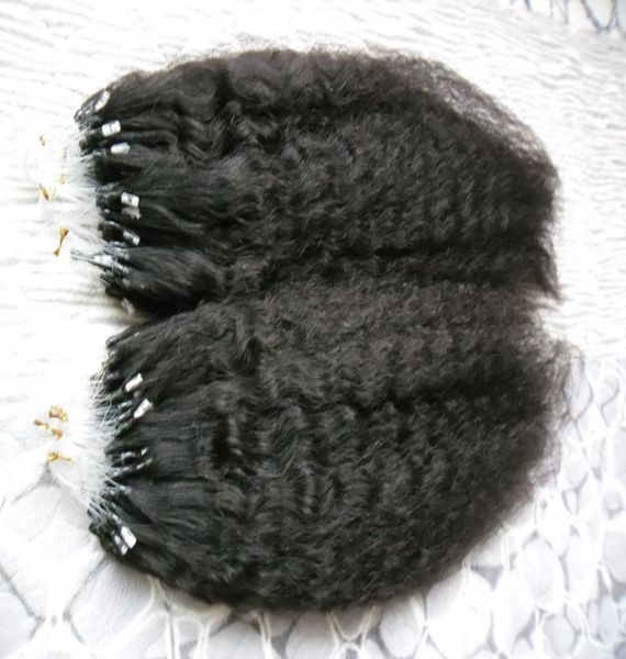 kinky straight micro loop human hair extensions 200g loop micro ring human hair extensions 1g coarse yaki micro link human hair8048874, Black
kinky straight micro loop human hair extensions 200g loop micro ring human hair extensions 1g coarse yaki micro link human hair8048874, Black