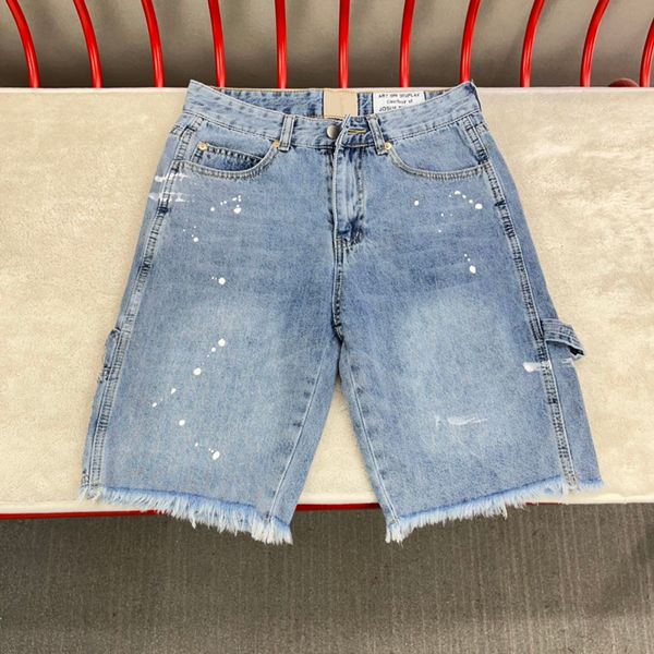 23ss men ripped holes denim shorts middle pants summer washed patchwork jeans high street trousers bottoms, Black;brown
23ss men ripped holes denim shorts middle pants summer washed patchwork jeans high street trousers bottoms, Black;brown
