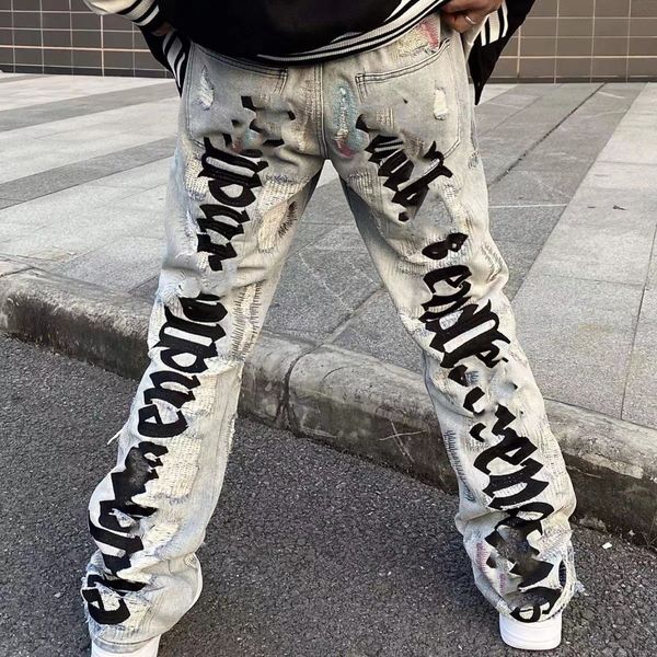 men's jeans endless men's jeans women ess jeans hip denim pants embroideredy broken, Blue
men's jeans endless men's jeans women ess jeans hip denim pants embroideredy broken, Blue