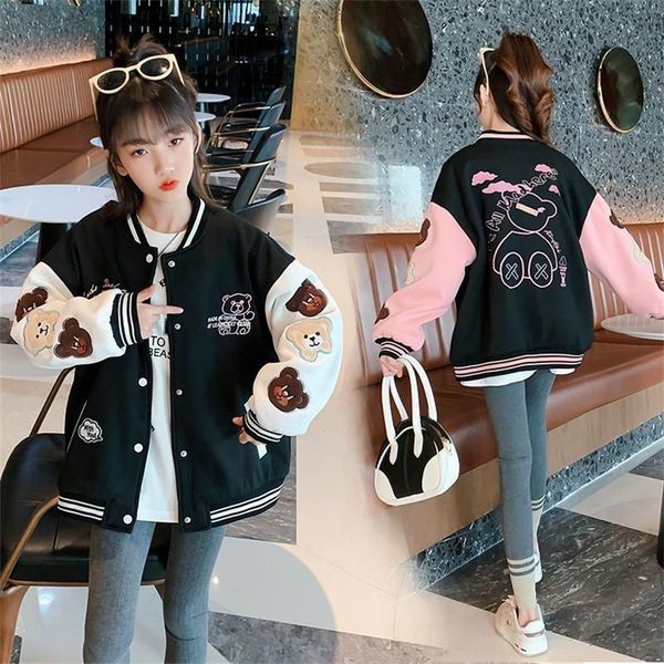 jackets girls baseball uniform jacket spring autumn fashion bomber jacket kids street hip-hop retro casual all-match outerwear 4-14y 230331, Blue;gray
jackets girls baseball uniform jacket spring autumn fashion bomber jacket kids street hip-hop retro casual all-match outerwear 4-14y 230331, Blue;gray