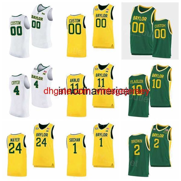 ncaa basketball baylor college jersey 4 lj cryer 10 adam flagler 11 james akinjo 24 matthew mayer 2 kendall brown 1 jeremy sochan green yell, Black
ncaa basketball baylor college jersey 4 lj cryer 10 adam flagler 11 james akinjo 24 matthew mayer 2 kendall brown 1 jeremy sochan green yell, Black