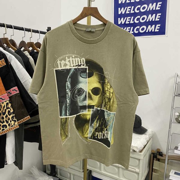 ins summer new direct spray print vintage wash old casual loose short sleeve t-shirt for men and women, Black;brown
ins summer new direct spray print vintage wash old casual loose short sleeve t-shirt for men and women, Black;brown