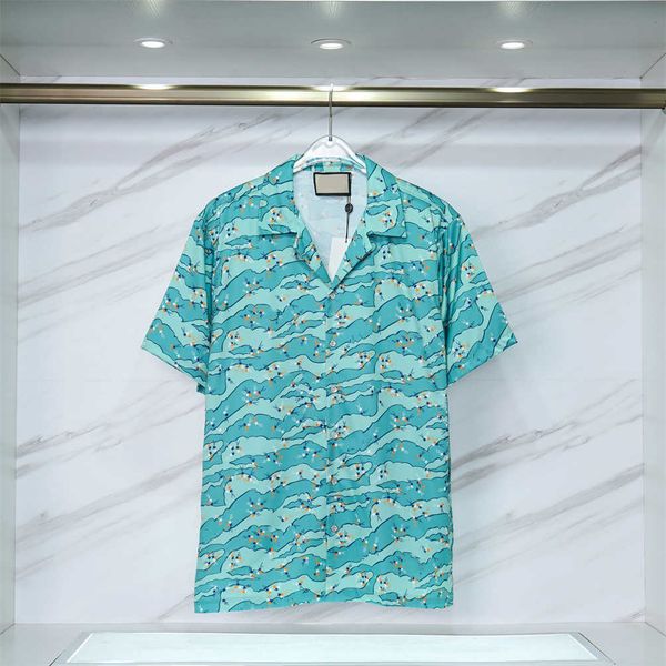 2023ss fashion hawaii floral letter mens shirts prairie green print loose british silk shirt short sleeve designer tees womens loose summer, White;black
2023ss fashion hawaii floral letter mens shirts prairie green print loose british silk shirt short sleeve designer tees womens loose summer, White;black