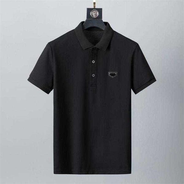 prad famous designer new men's casual dress business fashion short sleeve t-shirt polo shirt, White;black
prad famous designer new men's casual dress business fashion short sleeve t-shirt polo shirt, White;black