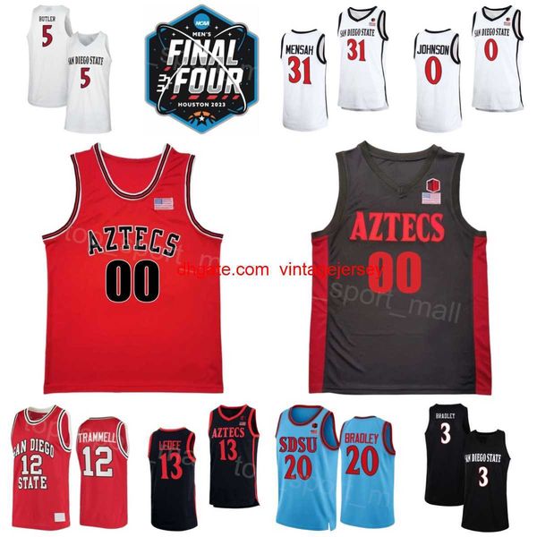 2023 final four college san diego state aztecs jersey basketball 20 matt bradley 12 darrion trammell 5 lamont butler 13 jaedon ledee 3 micah, Black
2023 final four college san diego state aztecs jersey basketball 20 matt bradley 12 darrion trammell 5 lamont butler 13 jaedon ledee 3 micah, Black