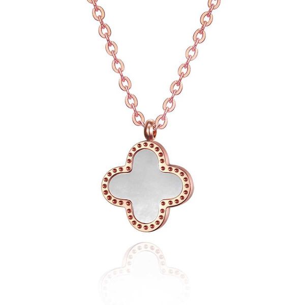 clover necklace designer four leaf clover pendant fading four leaf grass titanium steel plated 18k double sided, Silver
clover necklace designer four leaf clover pendant fading four leaf grass titanium steel plated 18k double sided, Silver