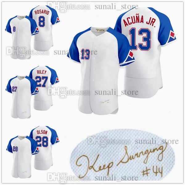 stitched 2023 city connect baseball jerseys 13 ronald acuna jr. 28 matt olson 27 austin riley 1 ozzie albies 8 eddie rosario 54 max fried 44, Blue;black
stitched 2023 city connect baseball jerseys 13 ronald acuna jr. 28 matt olson 27 austin riley 1 ozzie albies 8 eddie rosario 54 max fried 44, Blue;black