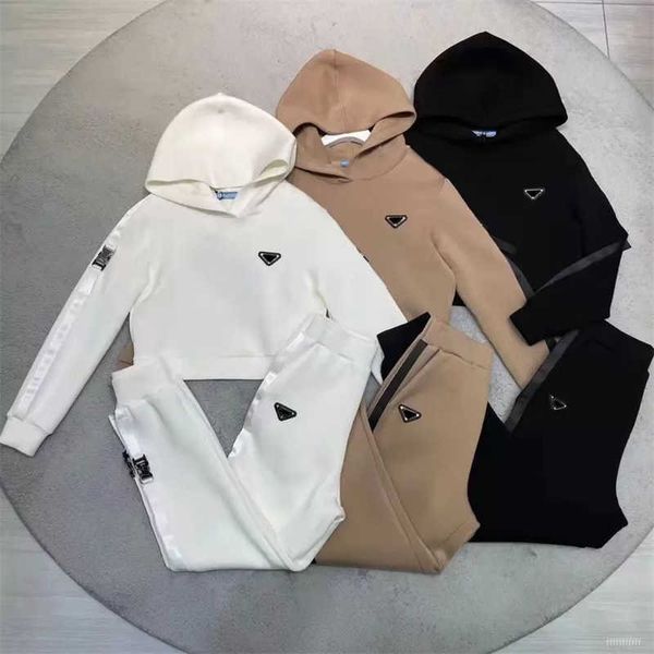 prad women's two piece pants metal triangle standard hooded sports suit pullover cotton jacket long-sleeved jacket elastic waist casual, White
prad women's two piece pants metal triangle standard hooded sports suit pullover cotton jacket long-sleeved jacket elastic waist casual, White