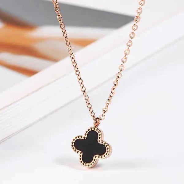 clover necklace designer four leaf clover pendant non fade reversible titanium steel necklace women's fashion simple versatile collarbo, Silver
clover necklace designer four leaf clover pendant non fade reversible titanium steel necklace women's fashion simple versatile collarbo, Silver