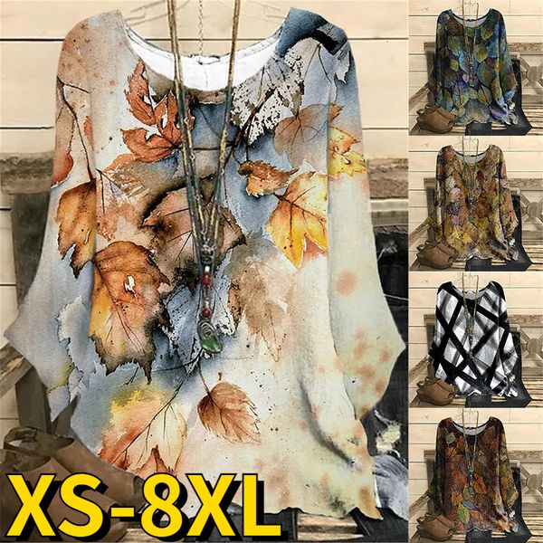 women's t-shirt winter ladies loose round neck t-shirt retro printing oversized pullover autumn women casual size long sleeve 230331, White
women's t-shirt winter ladies loose round neck t-shirt retro printing oversized pullover autumn women casual size long sleeve 230331, White