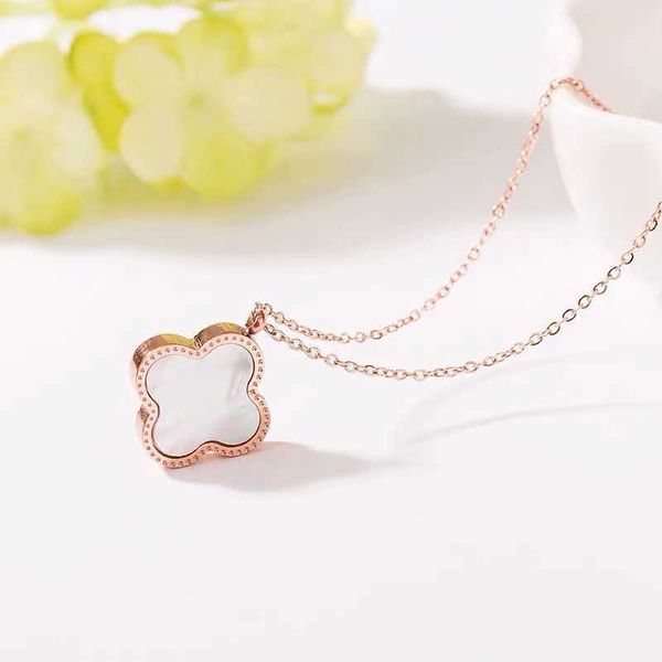 clover necklace designer four leaf clover pendant net red 18k rose gold clover female titanium steel pendant simple temperament student clav, Silver
clover necklace designer four leaf clover pendant net red 18k rose gold clover female titanium steel pendant simple temperament student clav, Silver