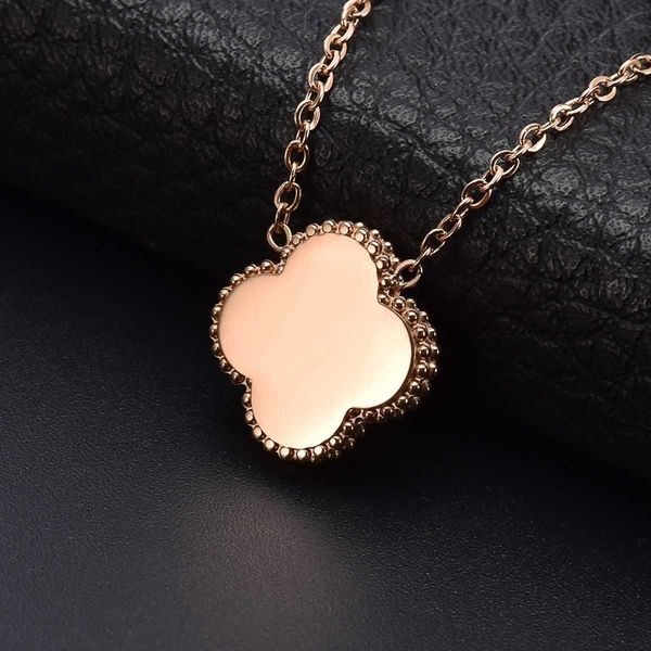 2023 clover necklace designer four-leaf clover necklace japan and south korea rose gold women's simple collar chain titanium steel pers, Silver
2023 clover necklace designer four-leaf clover necklace japan and south korea rose gold women's simple collar chain titanium steel pers, Silver