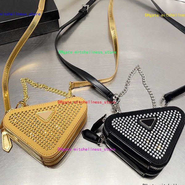 new triangular cross body bag fashion bright diamond double mini handbag women's imitation crystal decorative leather chain shoulder ba
new triangular cross body bag fashion bright diamond double mini handbag women's imitation crystal decorative leather chain shoulder ba