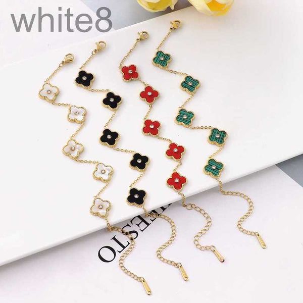 chain designer new four leaf grass bracelet women's simple five flower fritillaria good luck h4o1, Black
chain designer new four leaf grass bracelet women's simple five flower fritillaria good luck h4o1, Black
