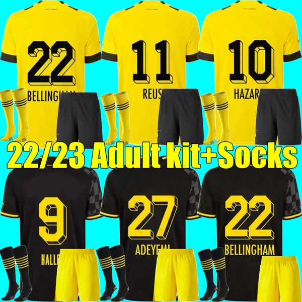 22/23 reus reyna soccer jerseys 2022 home dortmund schulz brandt bellingham sancho haller shirt hazard witsel malen kit football uniforms, Black
22/23 reus reyna soccer jerseys 2022 home dortmund schulz brandt bellingham sancho haller shirt hazard witsel malen kit football uniforms, Black