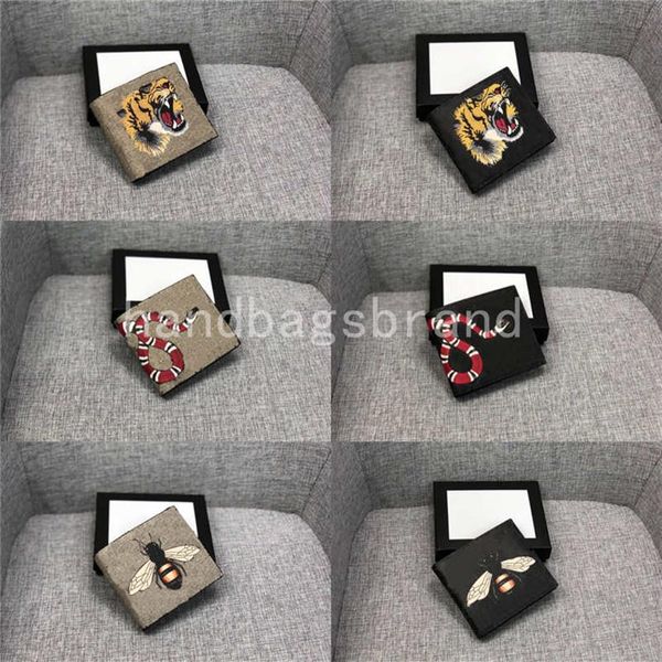 luxurys designers men animal short wallet leather black snake tiger bee wallets women short style purse wallet card holders with g241j, Red;black
luxurys designers men animal short wallet leather black snake tiger bee wallets women short style purse wallet card holders with g241j, Red;black