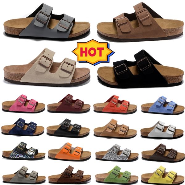 2023 designer slippers fashion sandals leather suede double buckle cork slippers men and women outdoor sports slippers, Black
2023 designer slippers fashion sandals leather suede double buckle cork slippers men and women outdoor sports slippers, Black