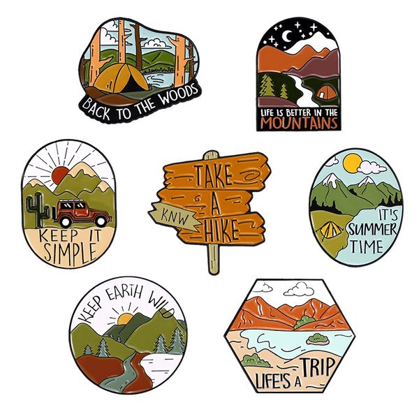 outdoor natural mountain desert tent sunrise scenery brooches set 7pcs hike wild trip moon star rivers enamel badges for girls alloy pin jew, Gray
outdoor natural mountain desert tent sunrise scenery brooches set 7pcs hike wild trip moon star rivers enamel badges for girls alloy pin jew, Gray