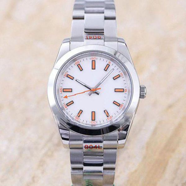 men watch stainless steel strap air king black dial green pointer automatic movment sapphire glass mirror designer watches men master wristw, Slivery;brown
men watch stainless steel strap air king black dial green pointer automatic movment sapphire glass mirror designer watches men master wristw, Slivery;brown