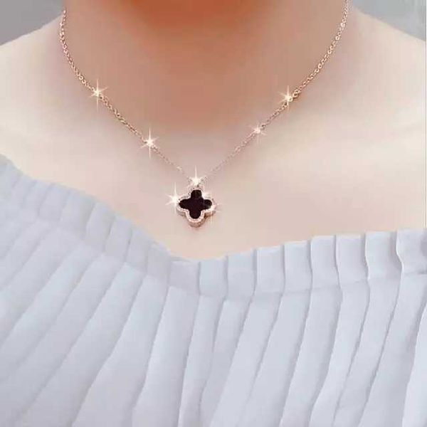 van clover necklace designer four leaf chain love lucky clover korean temperament versatile female flower clavicle neck pendant gift, Silver
van clover necklace designer four leaf chain love lucky clover korean temperament versatile female flower clavicle neck pendant gift, Silver