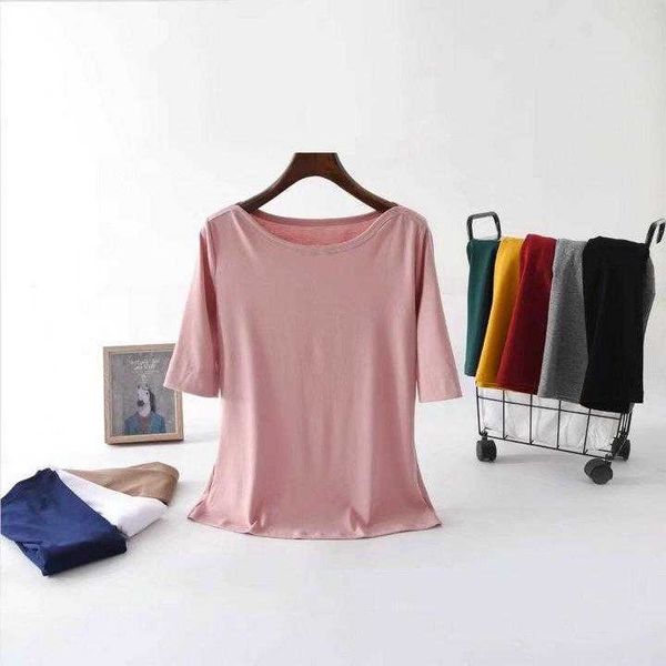 autumn off neck half sleeve shirts slimming versatile base shirt solid color, White
autumn off neck half sleeve shirts slimming versatile base shirt solid color, White