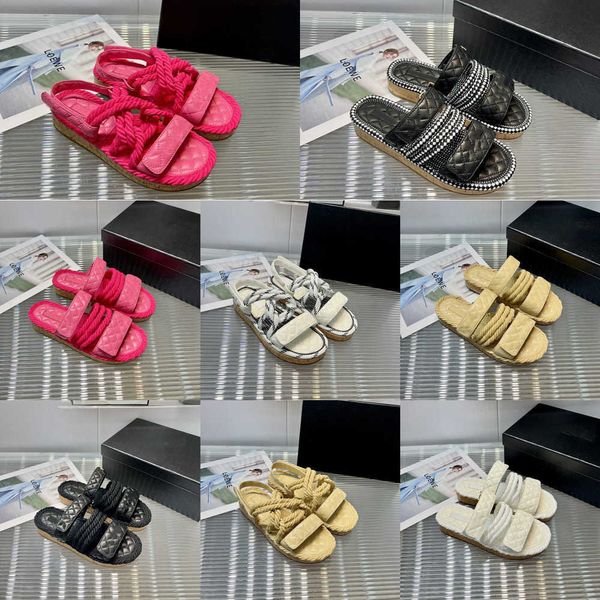 2023 shoes brown c high-heeled hemp rope woven slippers metallic high heels open toes slip-on slides calfskin leather outsole famous sandals, Black
2023 shoes brown c high-heeled hemp rope woven slippers metallic high heels open toes slip-on slides calfskin leather outsole famous sandals, Black