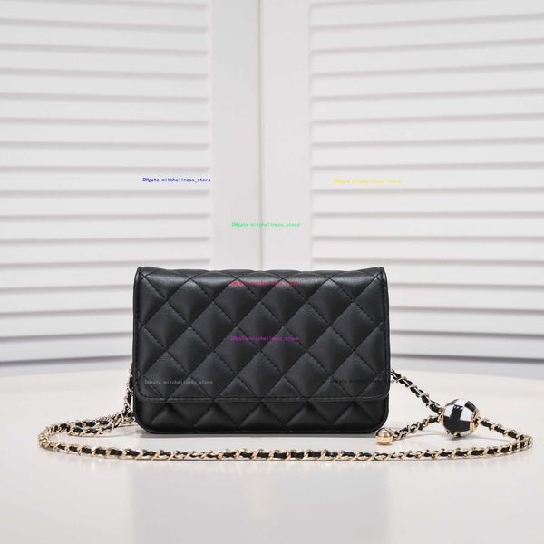 designer bag 7a luxury quality women flap purse gold chain black and white ball decoration tote
designer bag 7a luxury quality women flap purse gold chain black and white ball decoration tote