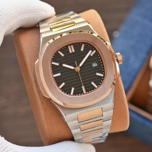 pp watches mens watch automatic watch 2813 mechanical automatic movement ceramic bezel sapphire with box, Slivery;brown
pp watches mens watch automatic watch 2813 mechanical automatic movement ceramic bezel sapphire with box, Slivery;brown