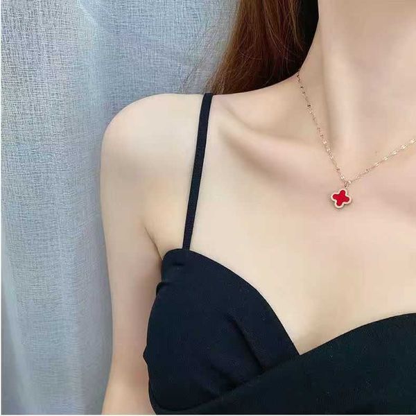 van clover necklace designer four leaf chain titanium steel pendant light luxury small collar chain colorless gift for girlfriend grass, Silver
van clover necklace designer four leaf chain titanium steel pendant light luxury small collar chain colorless gift for girlfriend grass, Silver