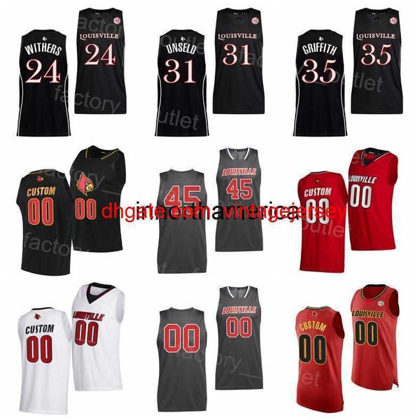 ncaa college basketball 35 darrell griffith jersey 31 wes unseld 3 peyton siva 24 jaelyn withers 22 deng adel donovan mitchell 45 for sport, Black
ncaa college basketball 35 darrell griffith jersey 31 wes unseld 3 peyton siva 24 jaelyn withers 22 deng adel donovan mitchell 45 for sport, Black