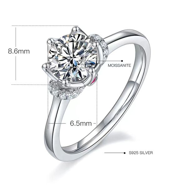 designer rings for women wedding rings fashion bague gold ring 1ct moissanite ring engagement ring valentine's day gift platinum platin, Golden;silver
designer rings for women wedding rings fashion bague gold ring 1ct moissanite ring engagement ring valentine's day gift platinum platin, Golden;silver