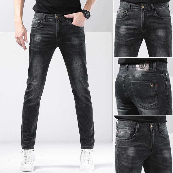 seasons four black grey jeans men's high end luxury fashion versatile slim fit elastic long pants, Blue
seasons four black grey jeans men's high end luxury fashion versatile slim fit elastic long pants, Blue