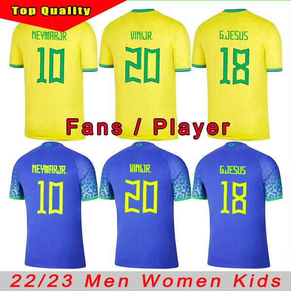22 23 soccer jersey t shirt brazils g.jesus coutinho brasil camiseta de futbol paqueta richarlison woman football shirt maillot kids kit wor, White;black
22 23 soccer jersey t shirt brazils g.jesus coutinho brasil camiseta de futbol paqueta richarlison woman football shirt maillot kids kit wor, White;black
