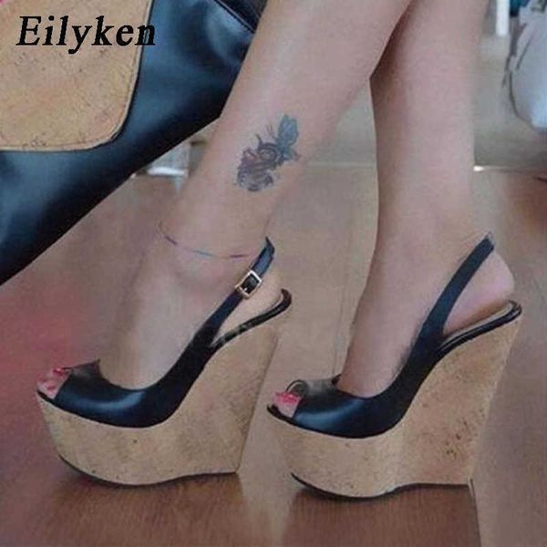 wooden wedges platform sandals new high heels women fashion open toe buckle strap summer party shoes 230306, Black
wooden wedges platform sandals new high heels women fashion open toe buckle strap summer party shoes 230306, Black