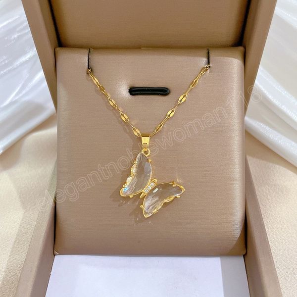 exquisite fashion clear crystal butterfly necklace for women classic banquet wedding jewelry accessories anniversary gift, Silver
exquisite fashion clear crystal butterfly necklace for women classic banquet wedding jewelry accessories anniversary gift, Silver