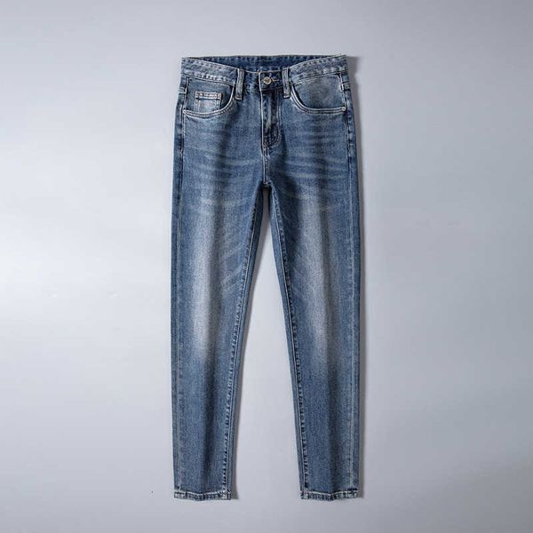and spring autumn light luxury jeans men's fashion brand high end european loose small straight sleeve casual slim fit pants, Blue
and spring autumn light luxury jeans men's fashion brand high end european loose small straight sleeve casual slim fit pants, Blue