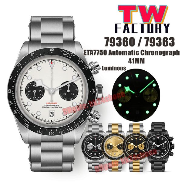 tw factory watches twf 41mm 79360 / 79363 chronograph automatic eta7750 mens watch black / white / champagne dial stainless steel bracelet g, Slivery;brown
tw factory watches twf 41mm 79360 / 79363 chronograph automatic eta7750 mens watch black / white / champagne dial stainless steel bracelet g, Slivery;brown