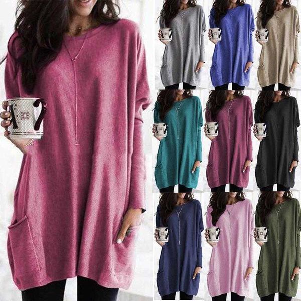 autumn and womens blouses winter long sleeve casual pocket round neck t shirt top, White
autumn and womens blouses winter long sleeve casual pocket round neck t shirt top, White