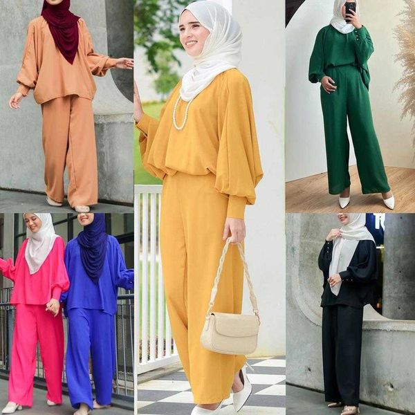 muslim womens wear pants middle east loose leisure suit malay indonesia two piece, White
muslim womens wear pants middle east loose leisure suit malay indonesia two piece, White