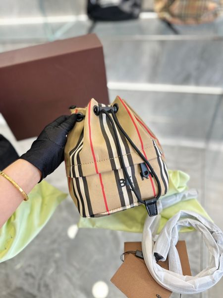 checkered bucket bag one shoulder straddle portable striped bucket bag drawstring bag
checkered bucket bag one shoulder straddle portable striped bucket bag drawstring bag