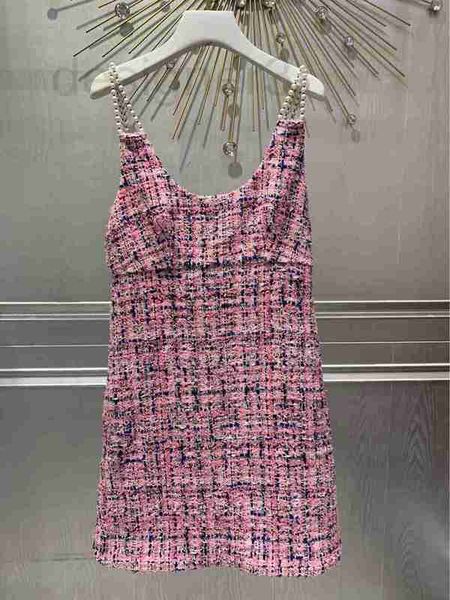 runway dresses designer 2023 new chic pink tweed knitted pearl strap dress xe39, Black
runway dresses designer 2023 new chic pink tweed knitted pearl strap dress xe39, Black