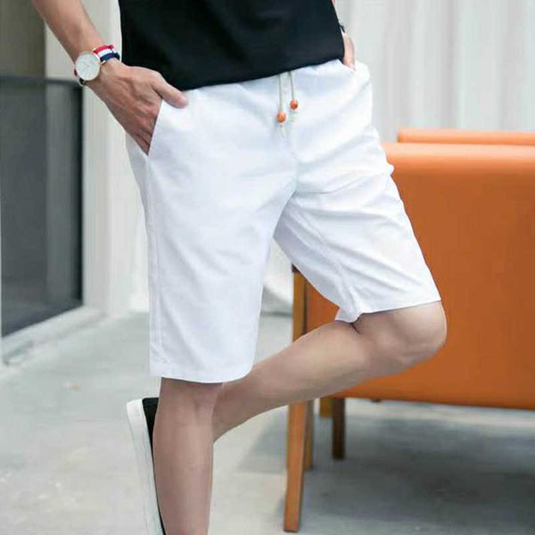 men's shorts 2023 summer casual white solid color elastic waist bermudas male trends short trousers pure cotton bottoms p230308, White;black
men's shorts 2023 summer casual white solid color elastic waist bermudas male trends short trousers pure cotton bottoms p230308, White;black