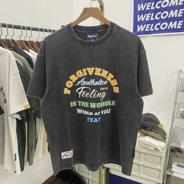 fgss american retro wash old letter print short sleeve t-shirt fashion oversize casual half shirt summer, White;black
fgss american retro wash old letter print short sleeve t-shirt fashion oversize casual half shirt summer, White;black