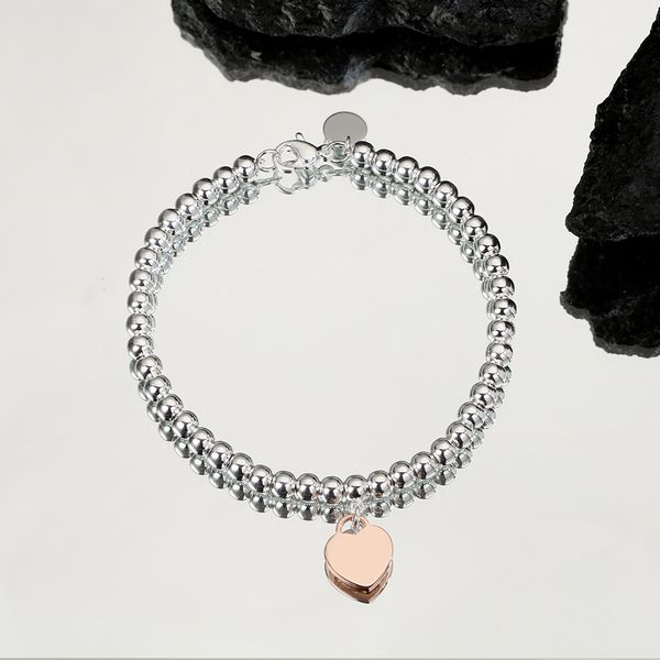 4mm Beads Love Heart Charm Bracelets for Women Girls Lovely Cute S925 Silver Beaded Bling Diamond Designer Luxury Bangle Bracelets Jewelry
4mm Beads Love Heart Charm Bracelets for Women Girls Lovely Cute S925 Silver Beaded Bling Diamond Designer Luxury Bangle Bracelets Jewelry