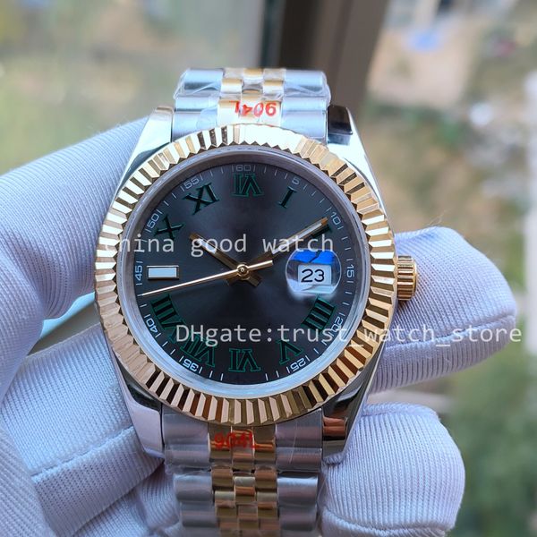 super u1f watch two tone gold roman wimbledon dial mens automatic movement 41 mm classic watches 904l steel sapphire jubilee strap wristwatc, Slivery;brown
super u1f watch two tone gold roman wimbledon dial mens automatic movement 41 mm classic watches 904l steel sapphire jubilee strap wristwatc, Slivery;brown