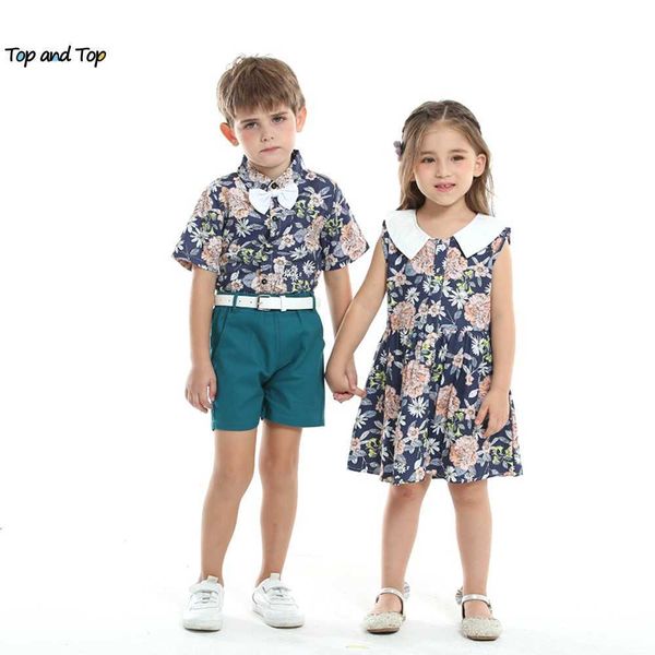 and 2022 summer boys and girls matching outfits floral style toddler boy gentleman shorts setwithgirls sleeveless dresses p230331, White
and 2022 summer boys and girls matching outfits floral style toddler boy gentleman shorts setwithgirls sleeveless dresses p230331, White